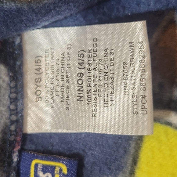 ANGRY BIRDS STAR WARS Blue Fleece Pocketed Tie Robe  - kids 4/5 - Picture 5 of 10